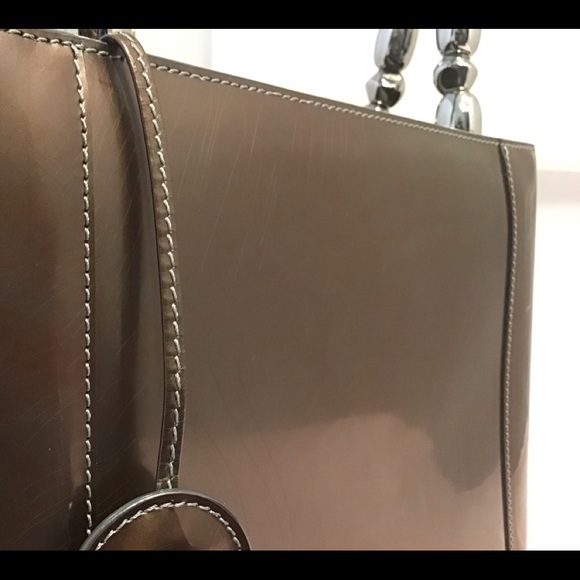 Auth Christian Dior Maris Pearl Patent Leather Bag - Picture 16 of 16